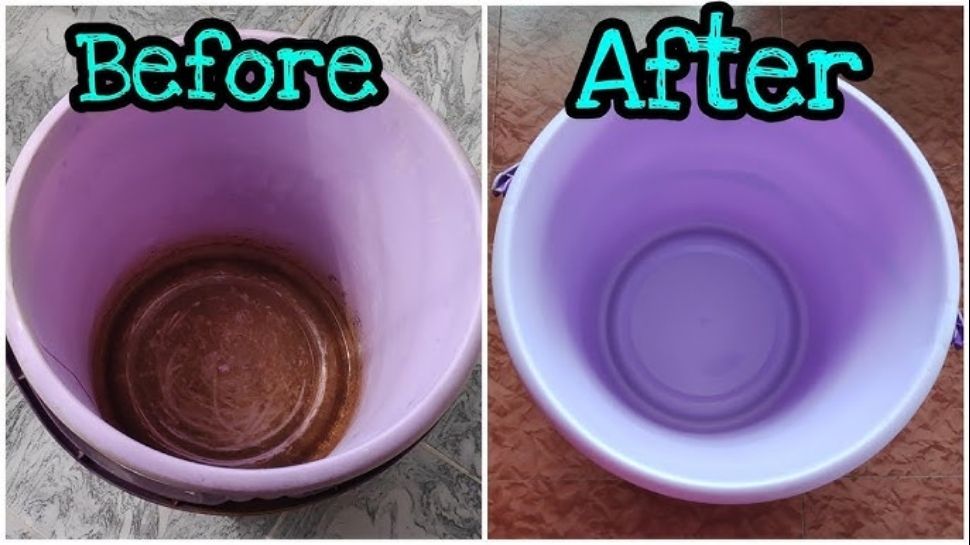 Easy and simple trick to remove stains from plastic buckets | ಎಷ್ಟೇ ...