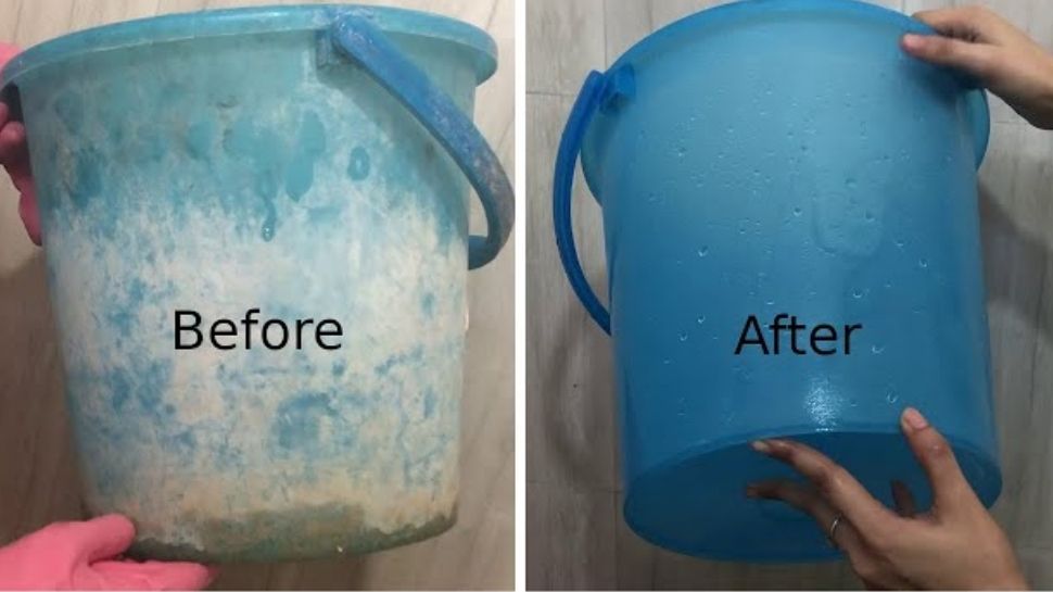 Easy and simple trick to remove stains from plastic buckets | ಎಷ್ಟೇ ...