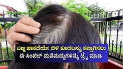 ಹೆನ್ನಾ, ಹೇರ್‌ ಡೈ ಬೇಕಿಲ್ಲ.. ಬಣ್ಣ ಹಾಕದೆಯೇ ಬೆಳ್ಳಗಿರುವ ಕೂದಲನ್ನು ಕಪ್ಪಾಗಿಸಲು ಇವುಗಳನ್ನು ಬಳಸಿ ನೋಡಿ