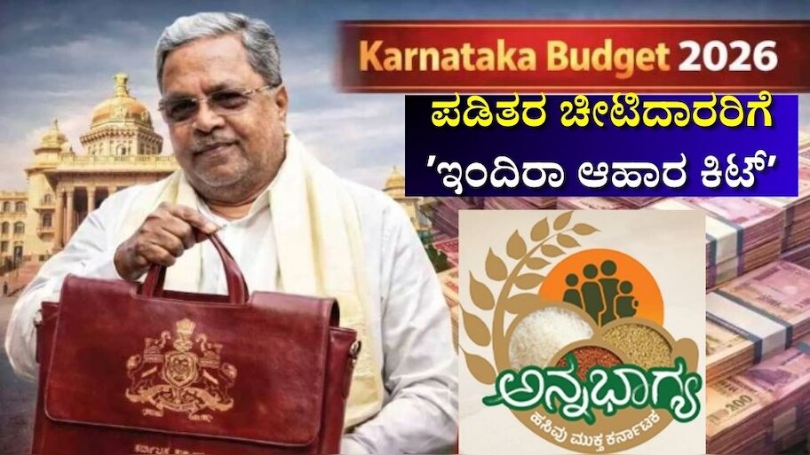Karnataka Budget 2026 Indira Food Kit Ration card News | ಪಡಿತರ ...