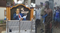 ಅಂಬೇಡ್ಕರ್ ಭಾವಚಿತ್ರಕ್ಕೆ ಅಪಮಾನಿಸಲು ಹೋಗಿ ಸಿಕ್ಕಿಬಿದ್ದ ಕಿಡಿಗೇಡಿ