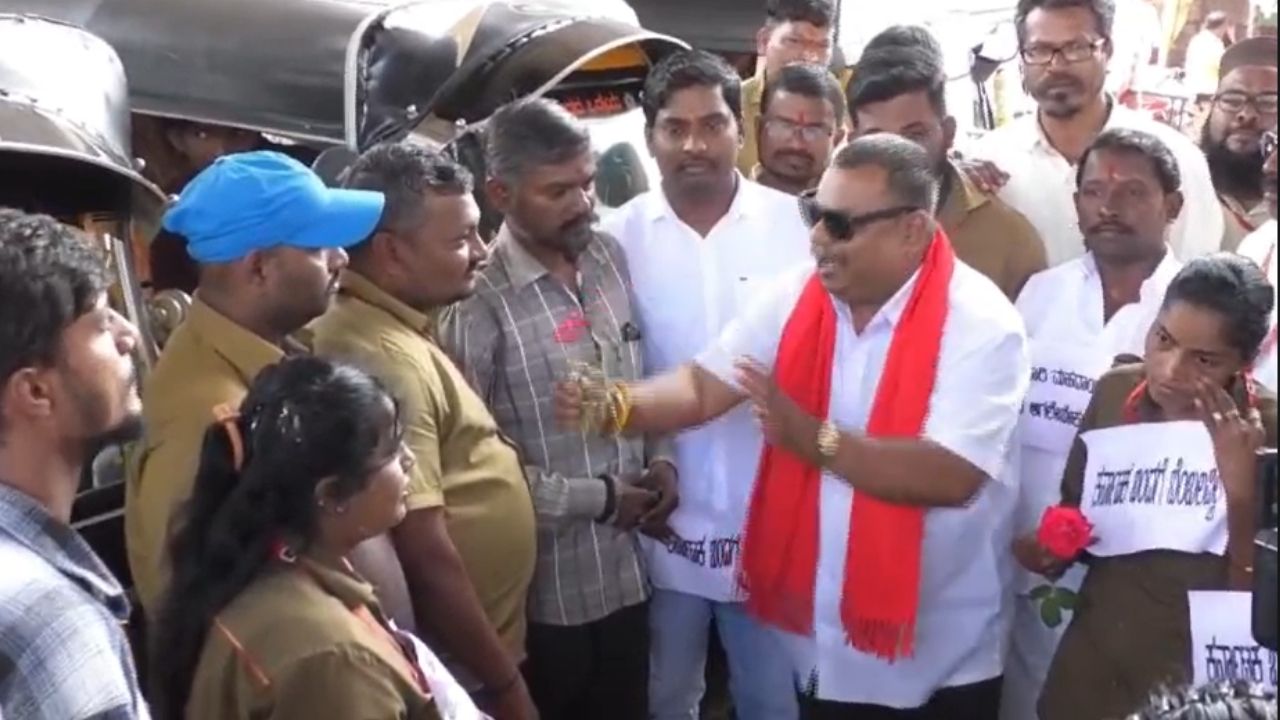ಕಾವೇರಿ ಬಂದ್ ವಿರೋಧಿಸಿ ಹುಬ್ಬಳ್ಳಿಯಲ್ಲಿ ಆಟೋ ಚಾಲಕರ ಪ್ರತಿಭಟನೆ