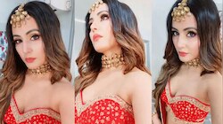ಮತ್ತೆ ಕೆಂಪು ಉಡುಗೆಯಲ್ಲಿ ಎಲ್ಲರ ಮನಗೆದ್ದ Hina Khan 