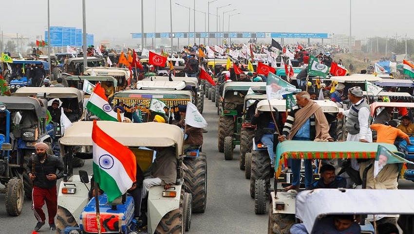 Photo Gallery Farmers Tractor Rally Tractor Parade And Farmers Protest ...