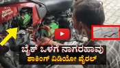 ಬೈಕ್ ಸವಾರರೇ ಎಚ್ಚರ- ಸರಸರನೇ ಬೈಕ್ ಒಳಗೆ ನುಸುಳಿದ  ನಾಗರ ಹಾವು...  ಶಾಕಿಂಗ್ ವಿಡಿಯೋ ವೈರಲ್ 