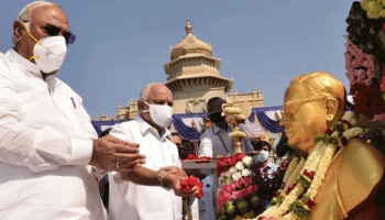 ಸಾಮಾಜಿಕ ಅಂತರ ಕಾಯ್ದುಕೊಂಡೇ ಸಂವಿಧಾನ ಶಿಲ್ಪಿ ಅಂಬೇಡ್ಕರ್ ಜಯಂತಿ ಆಚರಣೆ