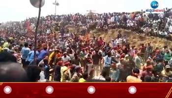 Popular Rural Sporting Event Bull Race held in Haveri