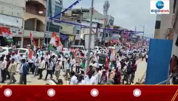 Congress Protest in Chikkamagaluru