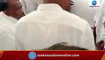 Pawagada MLA Venkataramanappa Slaped on young man in Tumkur