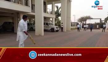 Shivaraj Tangadagi Playing Cricket with party activists