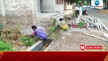 Washing Green Leaves in Garbage water in Bagalkote 