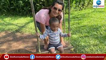 Radhika Pandit enjoying with children