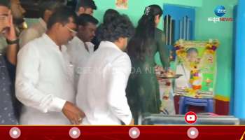 malavalli girl rape case : harshika poonacha and actor Bhuvan Gowda visit girl home