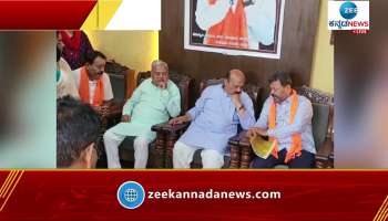 cm basavaraj bommai visits mla MP renukacharya house in davanagere