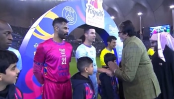 WATCH: ಮೆಸ್ಸಿ, ಕ್ರಿಸ್ಟಿಯಾನೋ ರೋನಾಲ್ಡೋ ಭೇಟಿ ಮಾಡಿದ ಅಮಿತಾಬ್ ಬಚ್ಚನ್