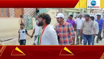 Pradeep Eshwar campaigning in the villages of Chikkaballapur