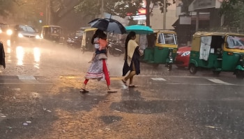 Bengaluru Rains: ಬೆಂಗಳೂರಿನಲ್ಲಿ ಧಾರಾಕಾರ ಮಳೆ.. ಧರೆಗುರುಳಿದ ಮರಗಳು, ವಾಹನ ಸವಾರರ ಪರದಾಟ