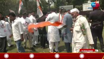 congress celebration after winning in assembly election watch video