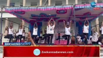 International Yoga Day Celebration at Siddaganga Mutt, Tumkur