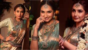 Ragini Dwivedi: ಸೀರೆಯಲ್ಲಿ ತುಪ್ಪದ ಹುಡುಗಿ ಮಿಂಚಿಂಗ್‌ ಫೋಟೊಸ್‌