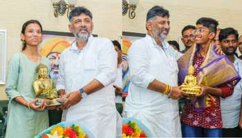 SSLCಯಲ್ಲಿ ರಾಜ್ಯಕ್ಕೆ ಪ್ರಥಮ ಸ್ಥಾನ ಪಡೆದ ಅಂಕಿತಾಗೆ ₹ 5 ಲಕ್ಷ ಪ್ರೋತ್ಸಾಹಧನ ನೀಡಿದ ಡಿಕೆಶಿ