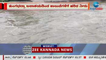 Water flowed from Tungabhadra Reservoir to canals