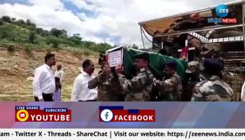 Funeral of soldier Gnanprakash in Sulvadi village