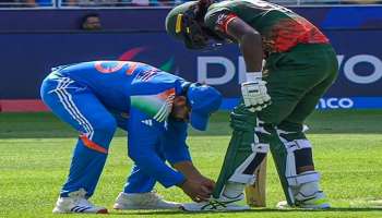 IND vs BAN: ಎದುರಾಳಿ ತಂಡದ ಆಟಗಾರನ ಕಾಲು ಮುಟ್ಟಿದ ರೋಹಿತ್‌ ಶರ್ಮಾ! ಪಂದ್ಯ ನೋಡುತ್ತಿದ್ದ ಅಭಿಮಾನಿಗಳು ಶಾಕ್‌