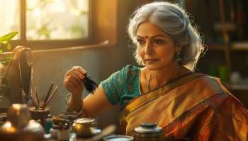 ಬಿಳಿ ಕೂದಲನ್ನು ಬುಡದಿಂದ ಶಾಶ್ವತವಾಗಿ ಕಪ್ಪಾಗಿಸಲು ಮನೆಯಲ್ಲೇ ತಯಾರಿಸಿ ಸಾವಯವ ಹೇರ್ ಡೈ 