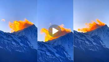 Burning Sun Viral video: ಬೆಟ್ಟದ ಹಿಂದೆ ಬೆಂಕಿಯಂತೆ ಧಗ ಧಗ ಉರಿಯುತ್ತಿದಾನೆ ಉದಯಿಸುವ ಸೂರ್ಯ! ಪ್ರಕೃತಿಯ ಕೆಂಬಣ್ಣದ ಸೌಂದರ್ಯಕ್ಕೆ ಮನಸೋತ ನೆಟ್ಟಿಗರು