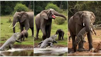 ಮಗು ತಿನ್ನಲು ಬಂದ ಮೊಸಳೆ ತಕ್ಕ ಪಾಠ ಕಳಿಸಿದ ಆನೆ..! ಮೈ ಜುಮ್ಮೆನಿಸುತ್ತೆ ಈ ಭಯಾನಕ ವಿಡಿಯೋ..