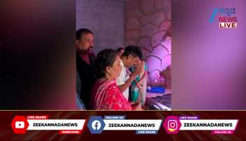 Shivanna couple take blessings of Diamond Ganesha