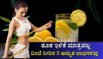 ತೂಕ ಇಳಿಕೆ ಮಾತ್ರವಲ್ಲ, ನಿಂಬೆ ನೀರಿನ ಔಷಧೀಯ ಗುಣಗಳಿಂದ ಸಿಗುತ್ತೆ ಈ  5 ಅದ್ಭುತ ಪ್ರಯೋಜನಗಳಿವು