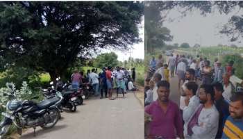 ಕಾಡಾನೆ ಹಾವಳಿಗೆ ಬೆಳೆ ನಾಶ: ಜಮೀನುಗಳಲ್ಲಿ ಜಮಾವಣೆಗೊಂಡು ಚೀರಾಡಿದ ರೈತರು 