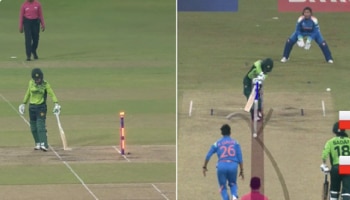 Viral Video: ಭಾರತ vs ಪಾಕಿಸ್ತಾನ ಪಂದ್ಯದ ವೇಳೆ ಹೈಡ್ರಾಮಾ: ಮೊದಲು ನಾಟೌಟ್ ನಂತರ Out ಘೋಷಣೆ!!