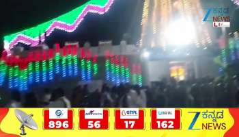 A scuffle broke out over the issue of placing a golaka in the temple