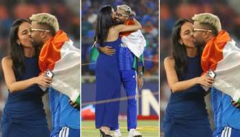 ಹಾರ್ದಿಕ್‌ ಪಾಂಡ್ಯಗೆ ಮೈದಾನದಲ್ಲೇ ಕಿಸ್‌ ಕೊಟ್ಟ ಮಹಿಕಾ ಶರ್ಮಾ.. T20 World Cup ಫೈನಲ್‌ ಗೆಲ್ಲುತ್ತಿದ್ದಂತೆ ಚುಂಬನ! 