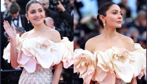 Cannes 2023: ಆಫ್ ಶೋಲ್ಡರ್ ಗೌನ್‌ನಲ್ಲಿ ರೆಡ್ ಕಾರ್ಪೆಟ್ ಮೇಲೆ ಹೆಜ್ಜೆ ಹಾಕಿದ ಅನುಷ್ಕಾ ಶರ್ಮಾ 
