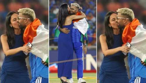 ಹಾರ್ದಿಕ್‌ ಪಾಂಡ್ಯಗೆ ಮೈದಾನದಲ್ಲೇ ಕಿಸ್‌ ಕೊಟ್ಟ ಮಹಿಕಾ ಶರ್ಮಾ.. T20 World Cup ಫೈನಲ್‌ ಗೆಲ್ಲುತ್ತಿದ್ದಂತೆ ಚುಂಬನ! 