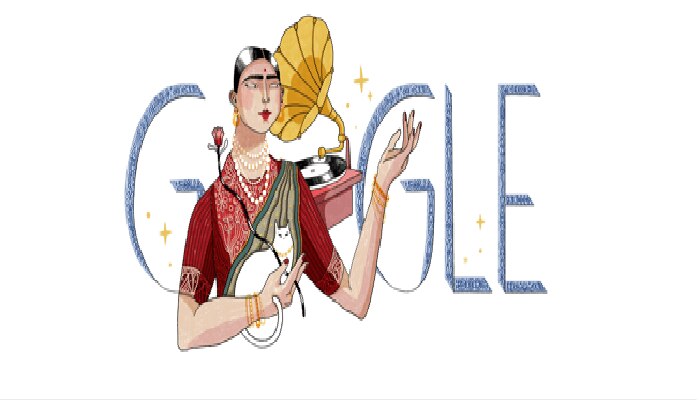 ಪ್ರಸಿದ್ಧ ಸಂಗೀತಗಾರ್ತಿ ಗೌಹರ್ ಜಾನ್ ಜನ್ಮದಿನಕ್ಕೆ ಗೂಗಲ್ ಡೂಡಲ್ ಗೌರವ