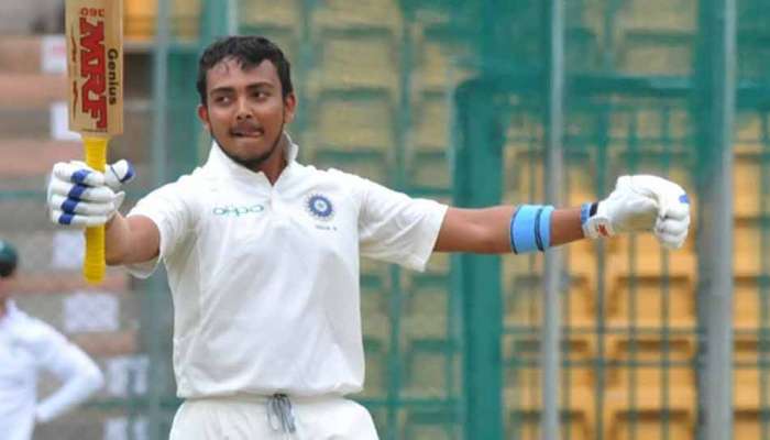 INDvsWI: ಚೊಚ್ಚಲ ಪಂದ್ಯದಲ್ಲೇ ಅರ್ಧ ಶತಕ ಸಿಡಿಸಿ ಪೃಥ್ವಿ ಶಾ ದಾಖಲೆ INDvsWI: ಚೊಚ್ಚಲ ಪಂದ್ಯದಲ್ಲೇ ಅರ್ಧ ಶತಕ ಸಿಡಿಸಿ ಪೃಥ್ವಿ ಶಾ ದಾಖಲೆ
