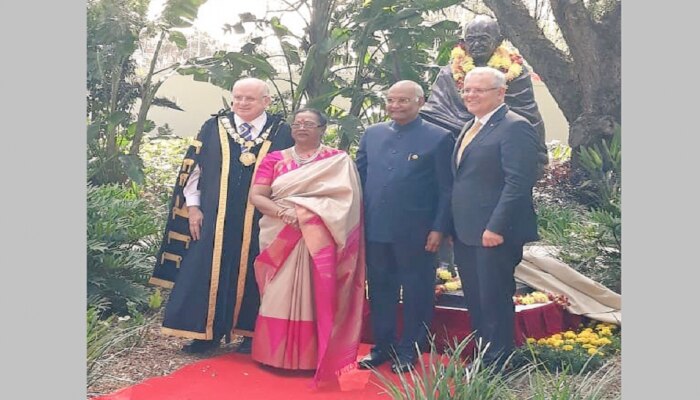 ಆಸ್ಟ್ರೇಲಿಯಾದಲ್ಲಿ ಮಹಾತ್ಮ ಗಾಂಧಿ ಪ್ರತಿಮೆ ಅನಾವರಣ! ಆಸ್ಟ್ರೇಲಿಯಾದಲ್ಲಿ ಮಹಾತ್ಮ ಗಾಂಧಿ ಪ್ರತಿಮೆ ಅನಾವರಣ!