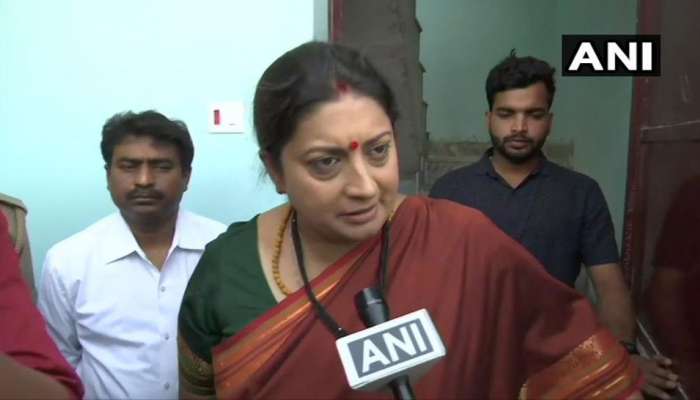 ಅಮೇಥಿಯಲ್ಲಿ ಮತಗಟ್ಟೆ ವಶೀಕರಣ ಹಿಂದೆ ರಾಹುಲ್ ಗಾಂಧಿ ಕೈವಾಡವಿದೆ: ಸ್ಮೃತಿ ಇರಾನಿ ಅಮೇಥಿಯಲ್ಲಿ ಮತಗಟ್ಟೆ ವಶೀಕರಣ ಹಿಂದೆ ರಾಹುಲ್ ಗಾಂಧಿ ಕೈವಾಡವಿದೆ: ಸ್ಮೃತಿ ಇರಾನಿ