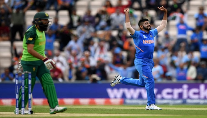 ICC Cricket World Cup 2019: ಹರಿಣಗಳಿಗೆ ಆರಂಭಿಕ ಆಘಾತ ನೀಡಿದ ಭಾರತದ ಬೌಲರ್ ಗಳು  title=