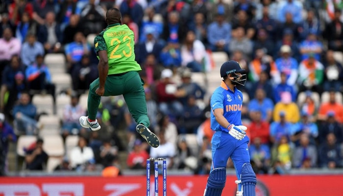  ICC Cricket World Cup 2019 : ವಿರಾಟ್ ಕೊಹ್ಲಿ ವಿಕೆಟ್ ಪತನ, ಇಕ್ಕಟ್ಟಿಗೆ ಸಿಲುಕಿದ ಭಾರತ