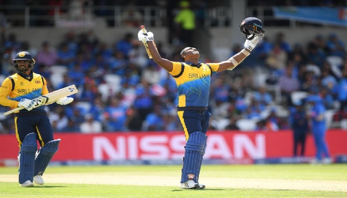 ICC Cricket World Cup 2019: ಎಂಜೆಲೋ ಮ್ಯಾಥೋ ಭರ್ಜರಿ ಶತಕ, ಶ್ರೀಲಂಕಾ 264 ಕ್ಕೆ 7
