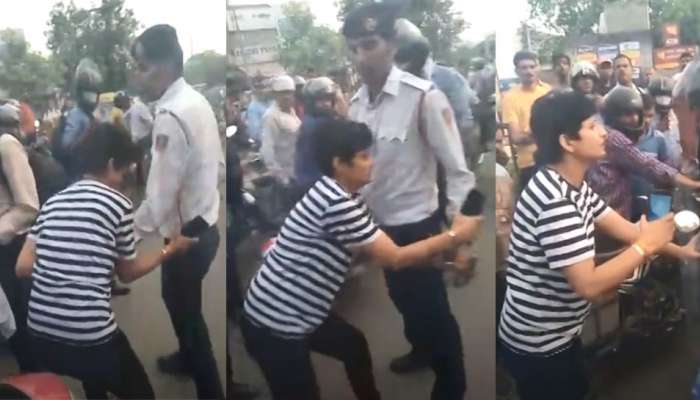 Watch: ಕುಡಿದ ಅಮಲಿನಲ್ಲಿ ಟ್ರಾಫಿಕ್ ಪೊಲೀಸ್ಗೇ ಆವಾಜ್ ಹಾಕಿದ ಯುವತಿ! Watch: ಕುಡಿದ ಅಮಲಿನಲ್ಲಿ ಟ್ರಾಫಿಕ್ ಪೊಲೀಸ್ಗೇ ಆವಾಜ್ ಹಾಕಿದ ಯುವತಿ!