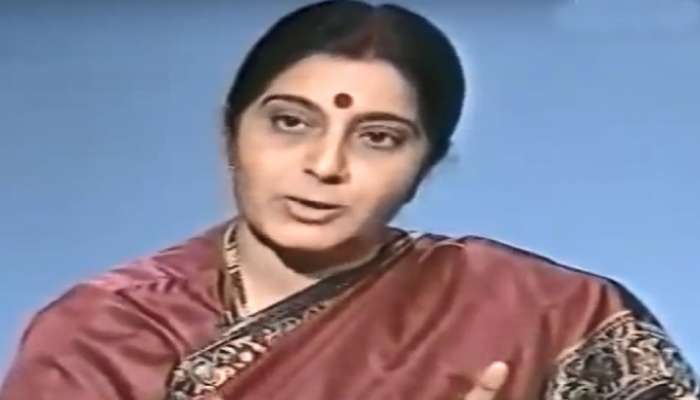 VIDEO: ಪಾಕಿಸ್ತಾನದ ಟಿವಿ ಸಂದರ್ಶನವೊಂದರಲ್ಲಿ ಸುಷ್ಮಾ ಅವರ 'ಅಟಲ್ ವಾಣಿ' title=