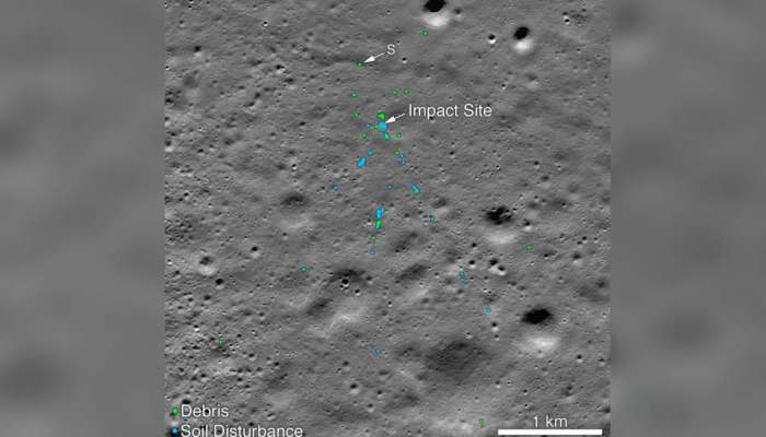 ಚಂದ್ರಯಾನ್ -2 ರ ವಿಕ್ರಮ್‌ ಲ್ಯಾಂಡರ್‌ನ್ನು ಚಂದ್ರನ ಮೇಲೆ ಪತ್ತೆ ಹಚ್ಚಿದ NASA