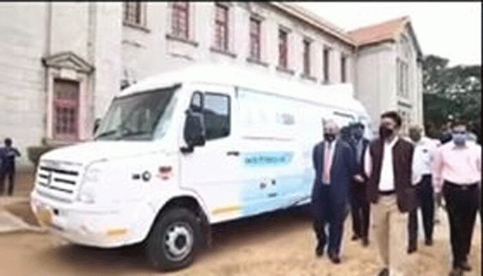 ದೇಶದ ಪ್ರಥಮ ಮತ್ತು ಏಕೈಕ ICMR ಅನುಮೋದಿತ ಮೊಬೈಲ್ COVID-19 ಟೆಸ್ಟ್ ಲ್ಯಾಬಿಗೆ ಚಾಲನೆ ದೇಶದ ಪ್ರಥಮ ಮತ್ತು ಏಕೈಕ ICMR ಅನುಮೋದಿತ ಮೊಬೈಲ್ COVID-19 ಟೆಸ್ಟ್ ಲ್ಯಾಬಿಗೆ ಚಾಲನೆ